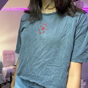 believer cropped urban outfitters shirt